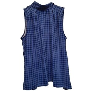 Ann Taylor Women's Blue Sleeveless Blouse - Size XS